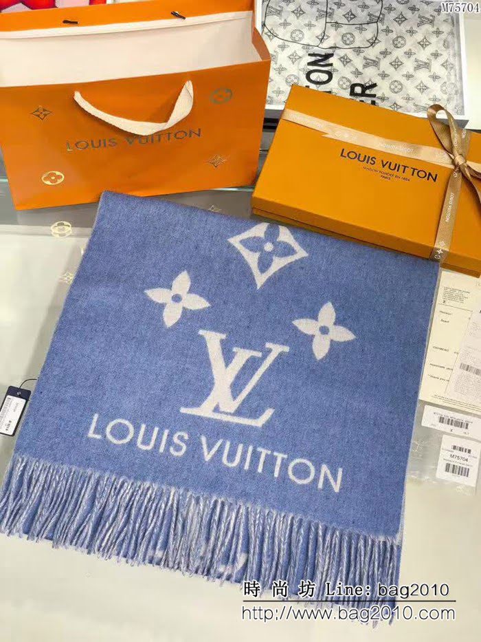 路易威登LV頂級原單 Louis VuittonREYKJAVIK羊絨圍巾/披肩 LLWJ6951
